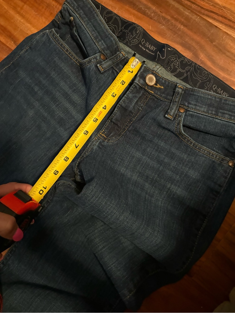 Wrangler Q Baby Bootcut Jeans 5/6/ 36 Dark Wash Western Denim 30 Waist (0894) - Picture 2 of 8